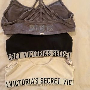 Victoria Secret/Pink Bralette Bundle of 3 size Small and Medium